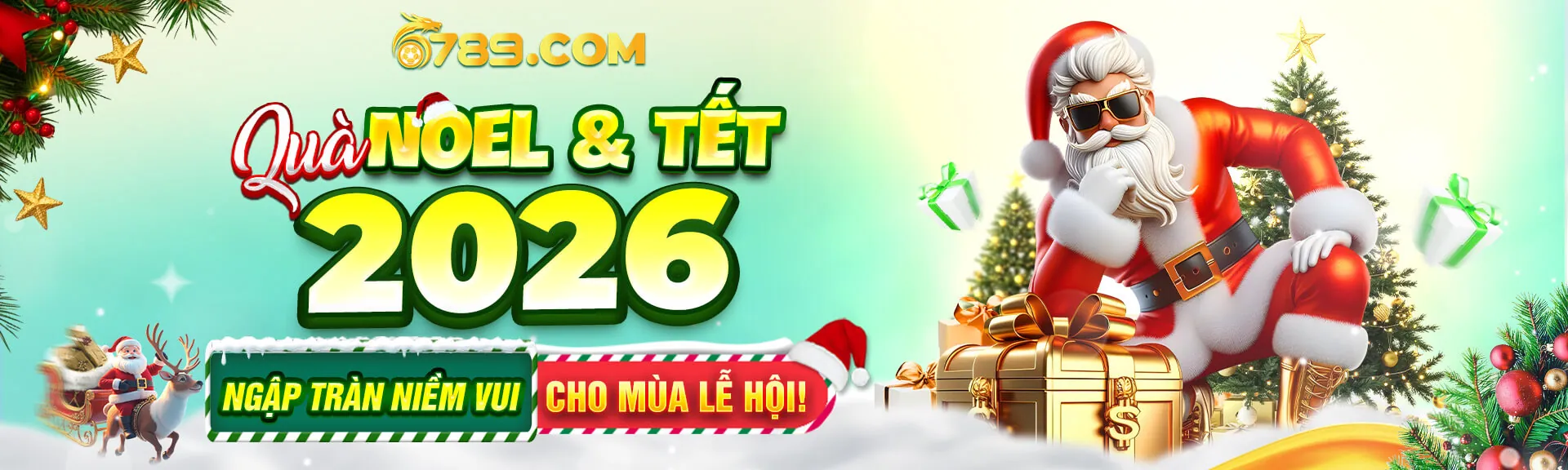 Banner khuyến mãi Noel & Tết 2026 của 6789.fo